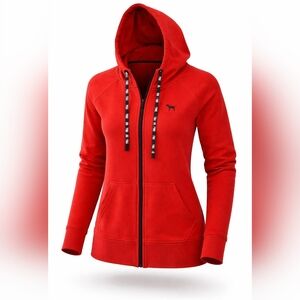 Victoria's Secret Pink Red Hoodie Size Small